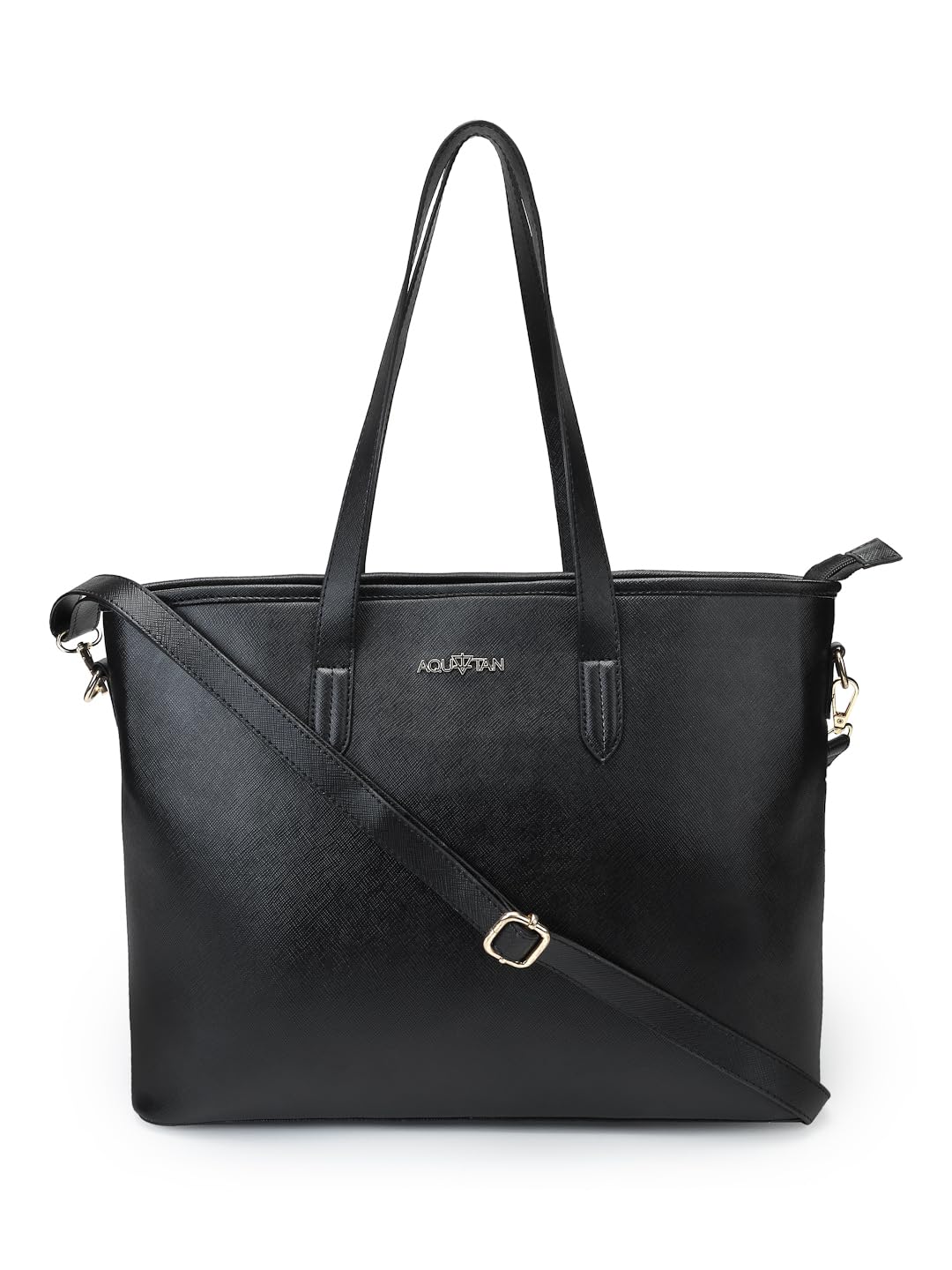 Aquatan Saffinao PU Black Tote Bag for Women (B0CQVBMMCJ) Amazon Price History, Amazon Price Tracker