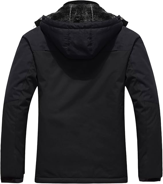 wantdo Men's Softshell Waterproof Polar Fleece Breathable Climbing Ski Coat