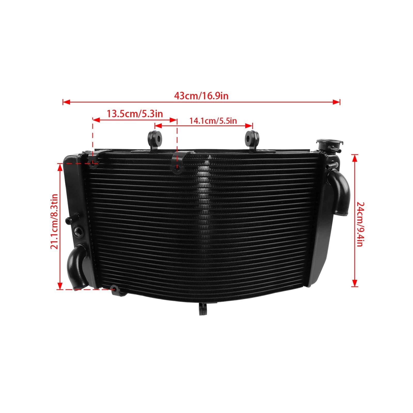 Pasuje Do CBR600 F4I CBR 600 2001-2005 2006 F4 1999-2000 Motocyklowy Grzejnik Aluminiowy Chłodnica Zbiornika Wody Chłodzenie Intercooler do turbiny samochodowy
