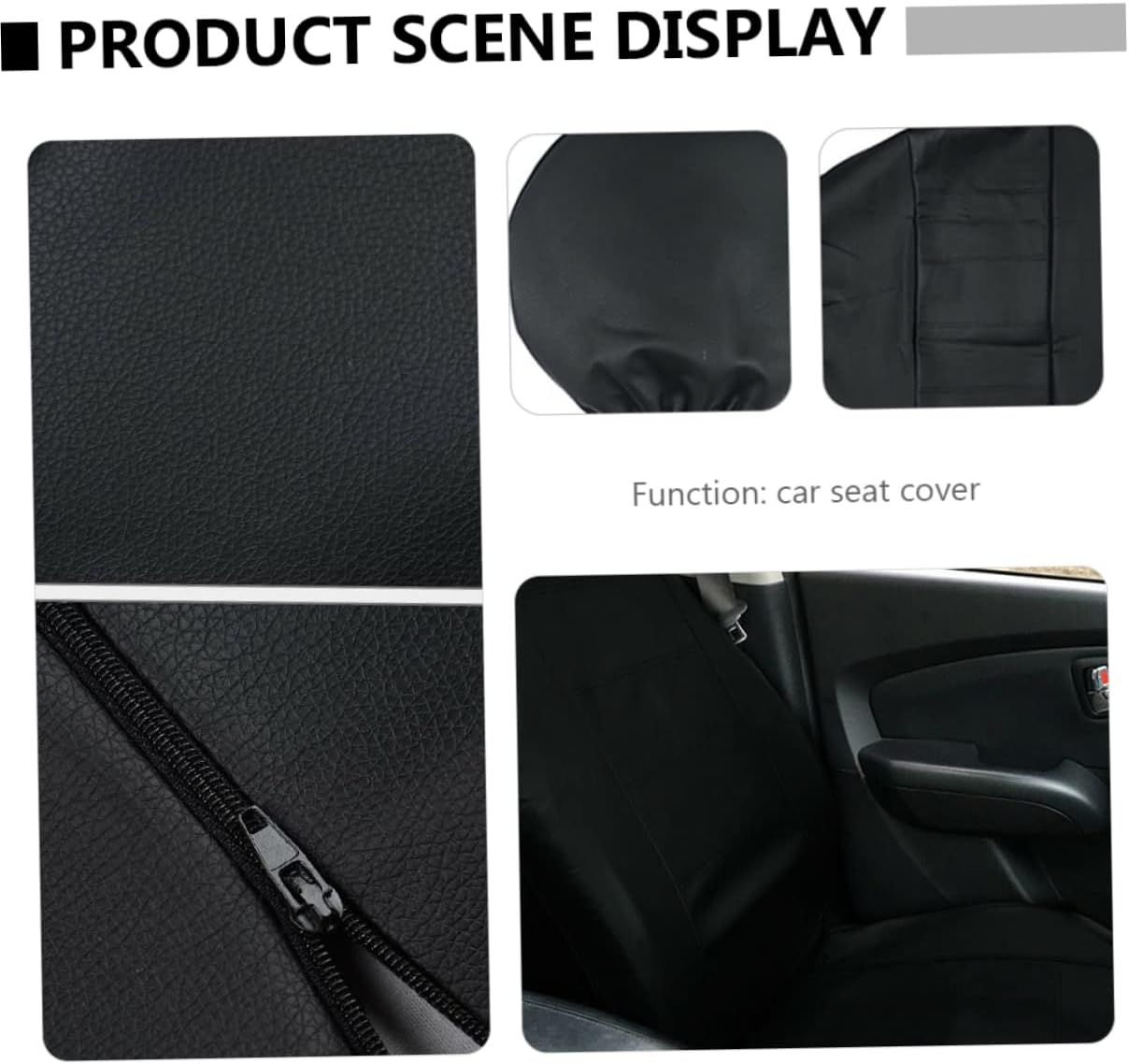 11pcs PU Leather Car Seat Covers 5-Seater Set Waterproof Automotive Protector for SUV Van Truck Easy to Install Sturdy Car Interior Accessory