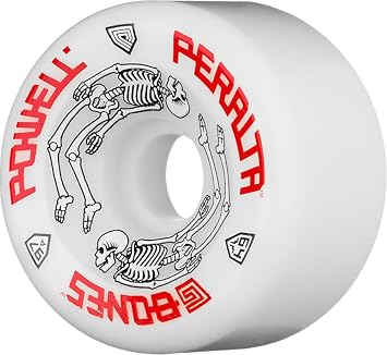 Powell G-Bones II 97a 64mm White Skateboard Wheels Set Of 4 by Powell-Peralta