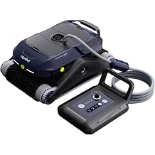 BWT AQUABOT PRO Cordless Robotic Pool Vacuum, Automatic Pool Robot Vacuum for Inground Pools, Real-Time App Steering, 4 Ultrasonic Radars, Waterline Scrubbing, 3.5-Hr Run, for Pools Up to 40ft