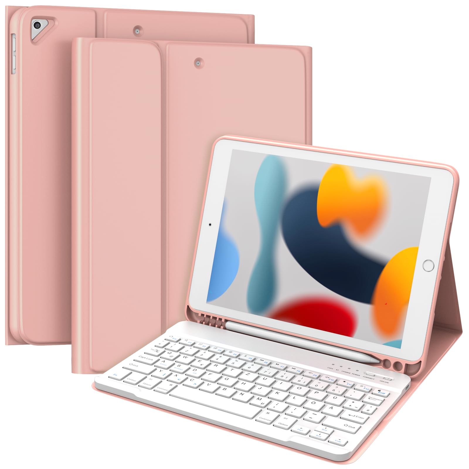 TQQ Tastatur Hülle für iPad (9./8./7. Generation)