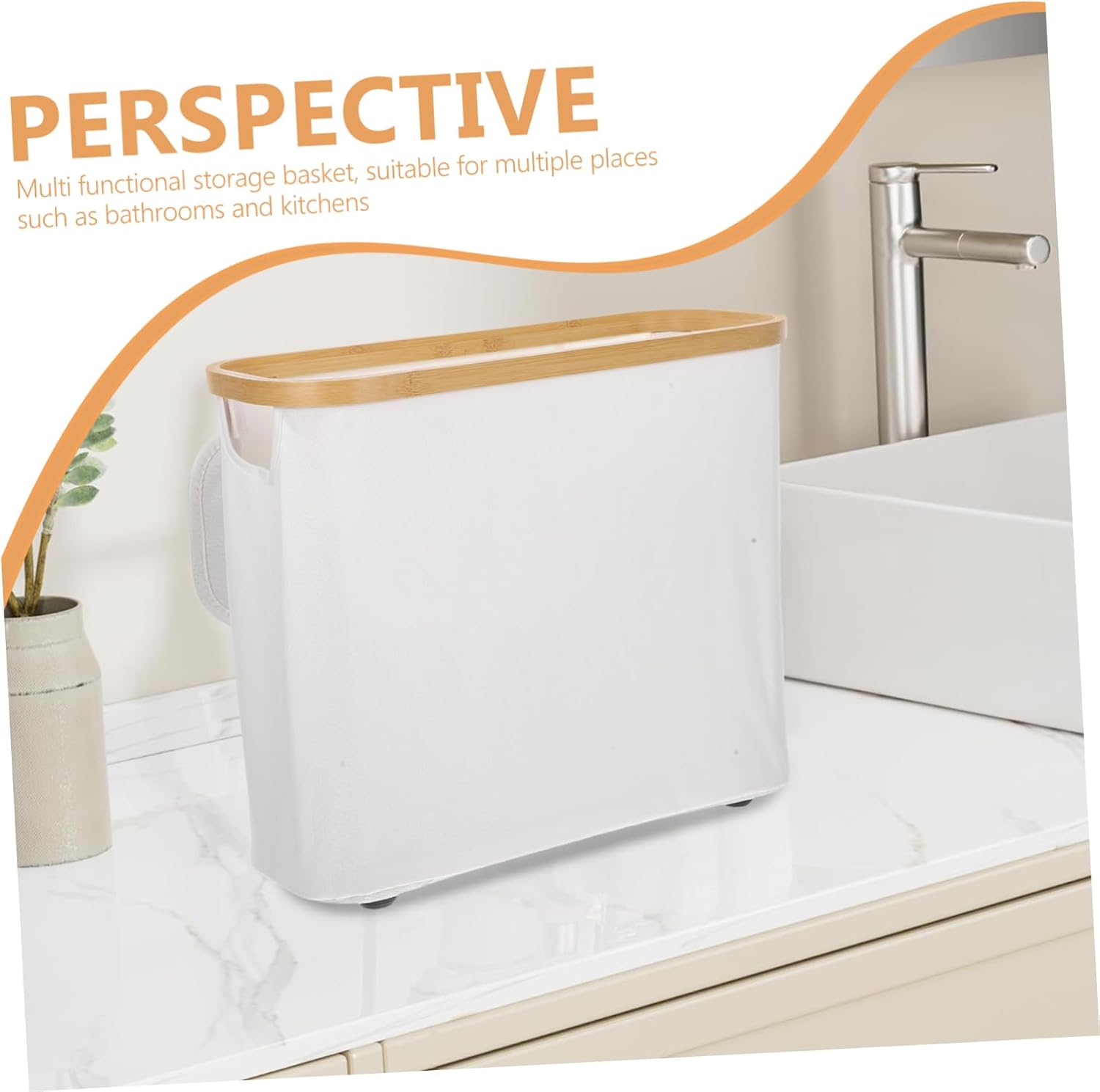 Healifty Toilet Paper Organizer Basket with Lid Foldable Bathroom Storage Bin for Tissue Stylish Home Decor Space Saving Design for Bedroom Kitchen and Living Room