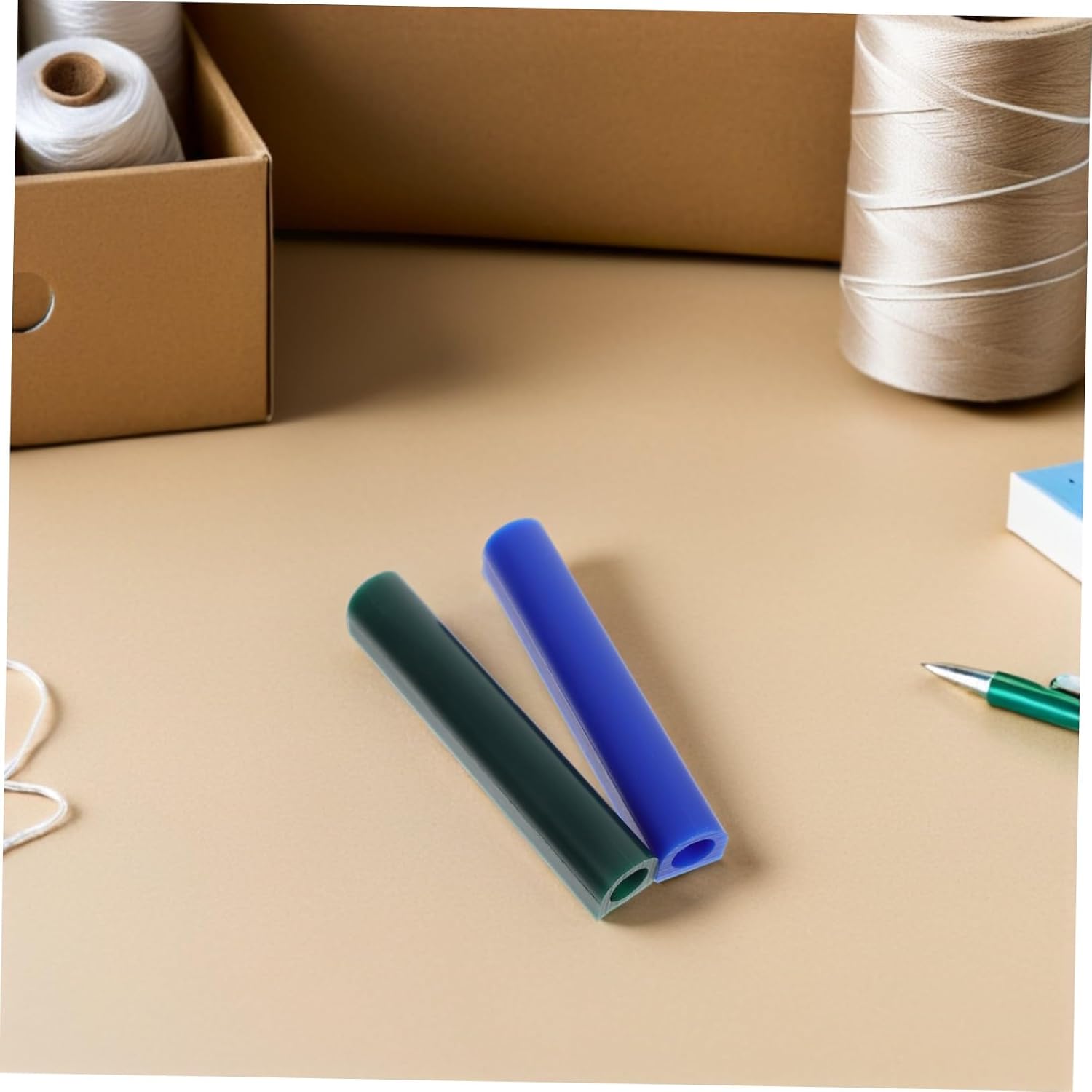 Blue Ring Wax Tube Kit with Carving Knife for Jewelry DIY