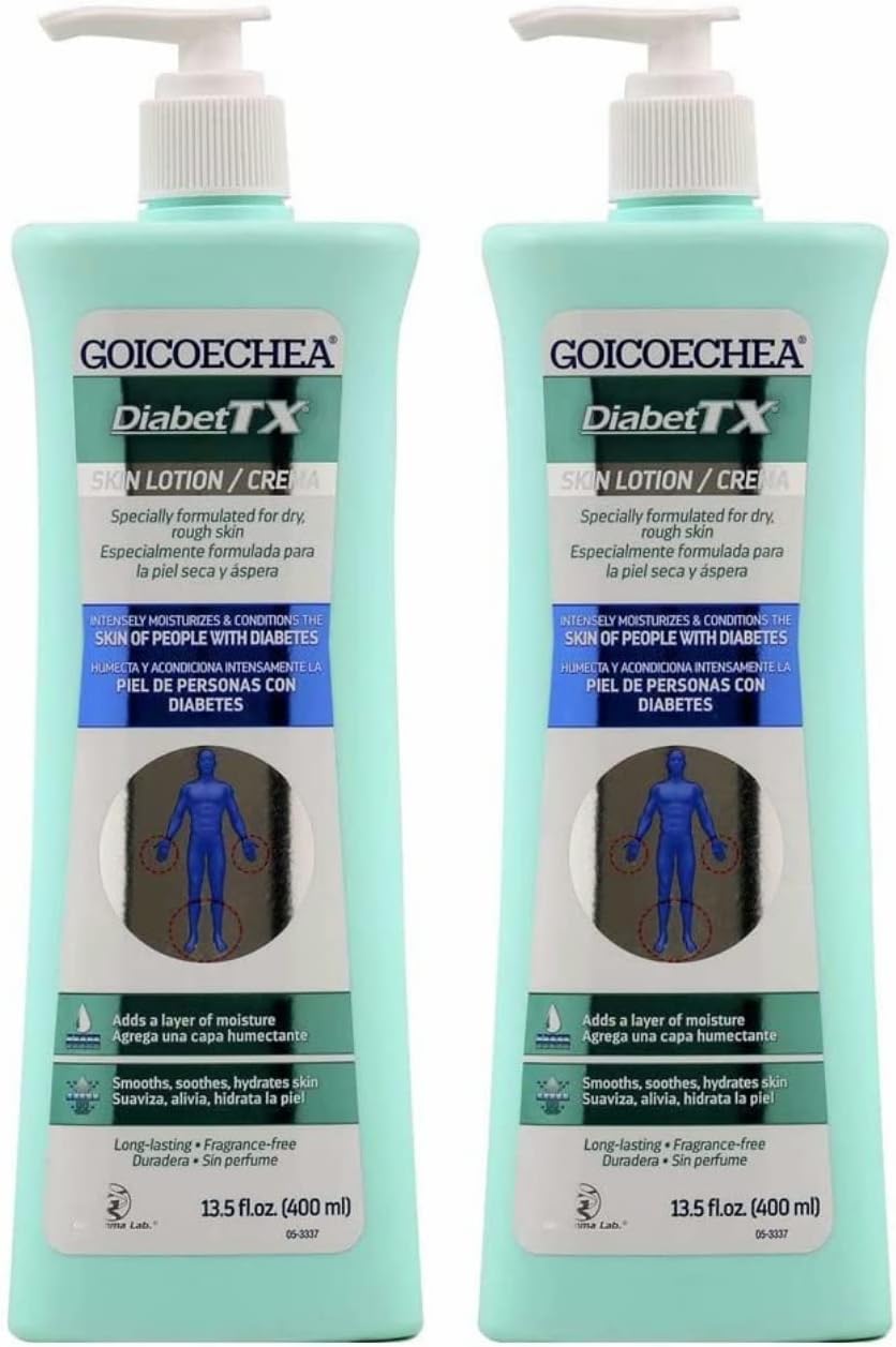 DiabetTX (Set of 2) For foot and Body, Pies y Cuerpo, Skin Cream