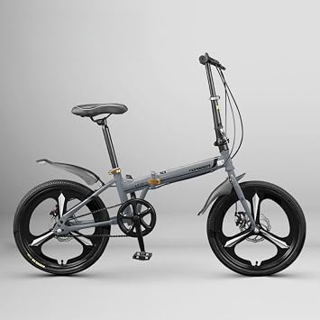 2025 New Folding Bicycle 20/22 Inch Lightweight Compact Portable Anti-slip Tires Equipped with Front and Rear Mudguards High Carbon Steel Frame Adjustable Handlebar and Saddle Height Suitable