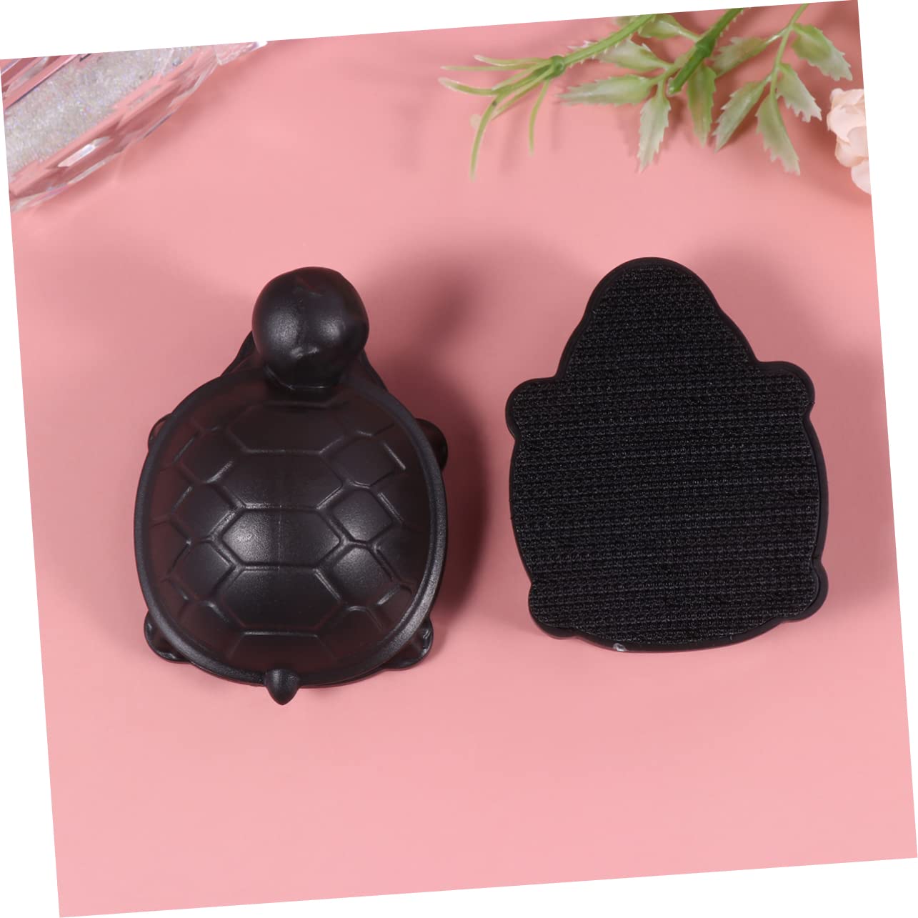 POPETPOP 3piezas Cepillo Magnético para Limpiar Diseño De Tortuga Herramienta De Limpieza para Peceras y Cristales De para y Peceras Negro