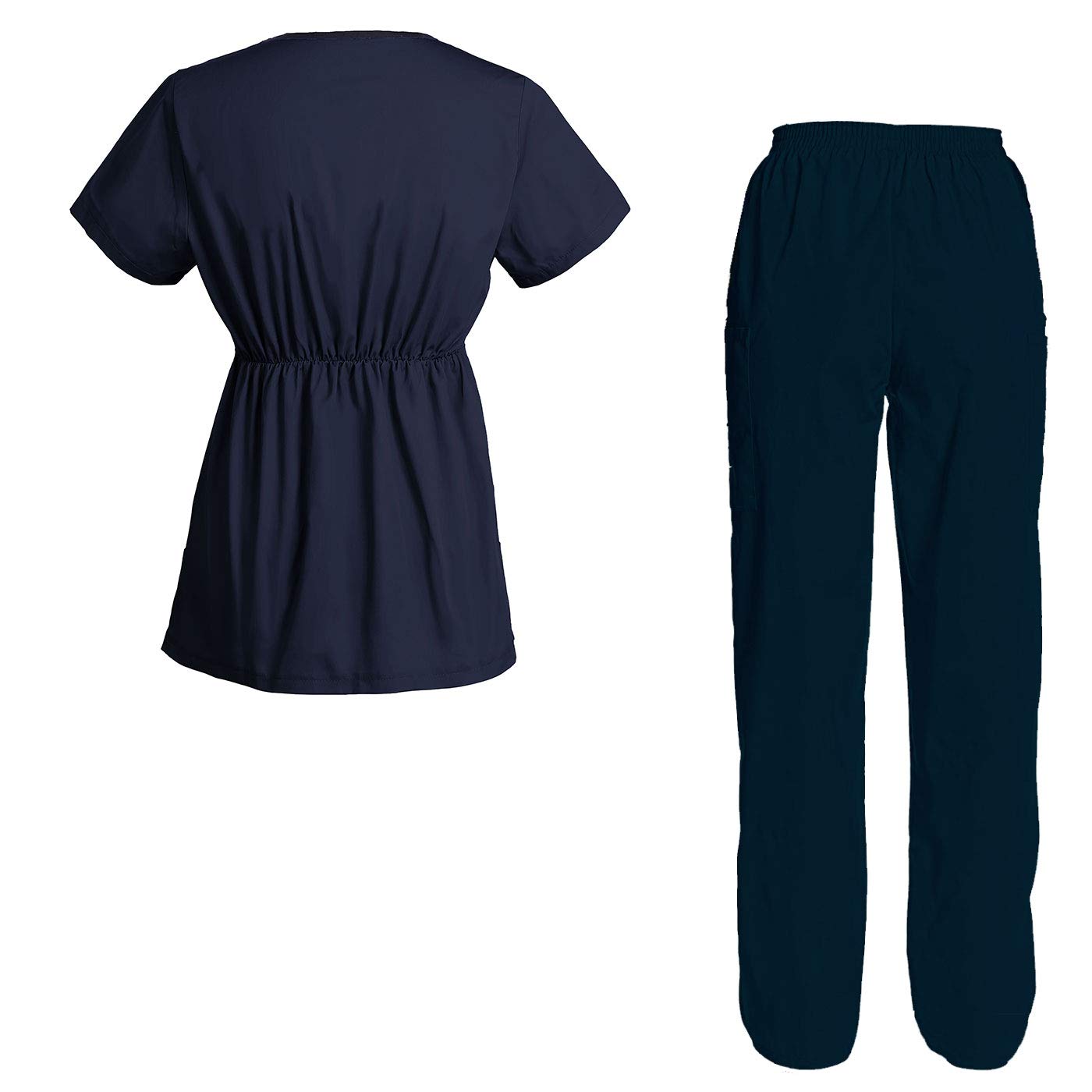 TAILOR'S Women's Embroidered Scrub Set Scrub Top and Pants Scrubs Set Personalized with your Text