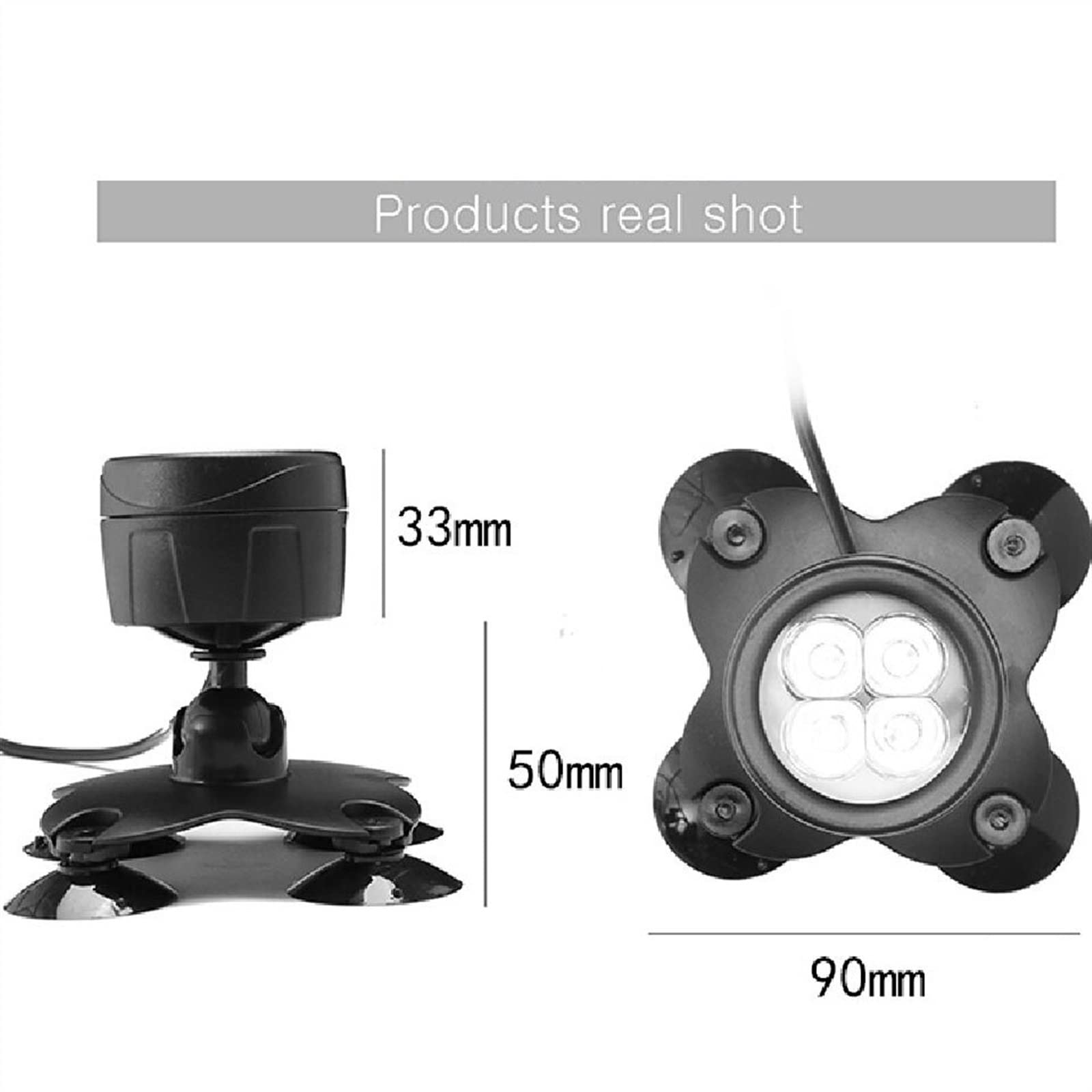 Luz para Piscina Fotos de cambio de color, 1 LED de 2 V Luces de la fuente submarina luces de estanque impermeables focos sumergibles for el agua multicolor Dimmable for jardín de jardín césped Luces