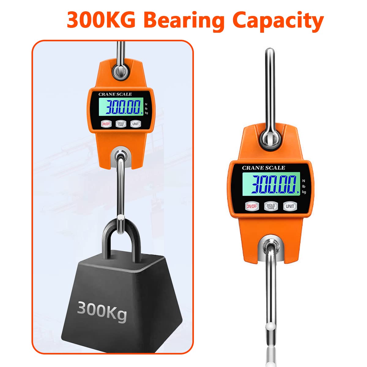 Bilancia A Sospensione Digitale Drcowu 300kg - Per Gru, Pesca, Caccia Con Telecomando - Foto 9