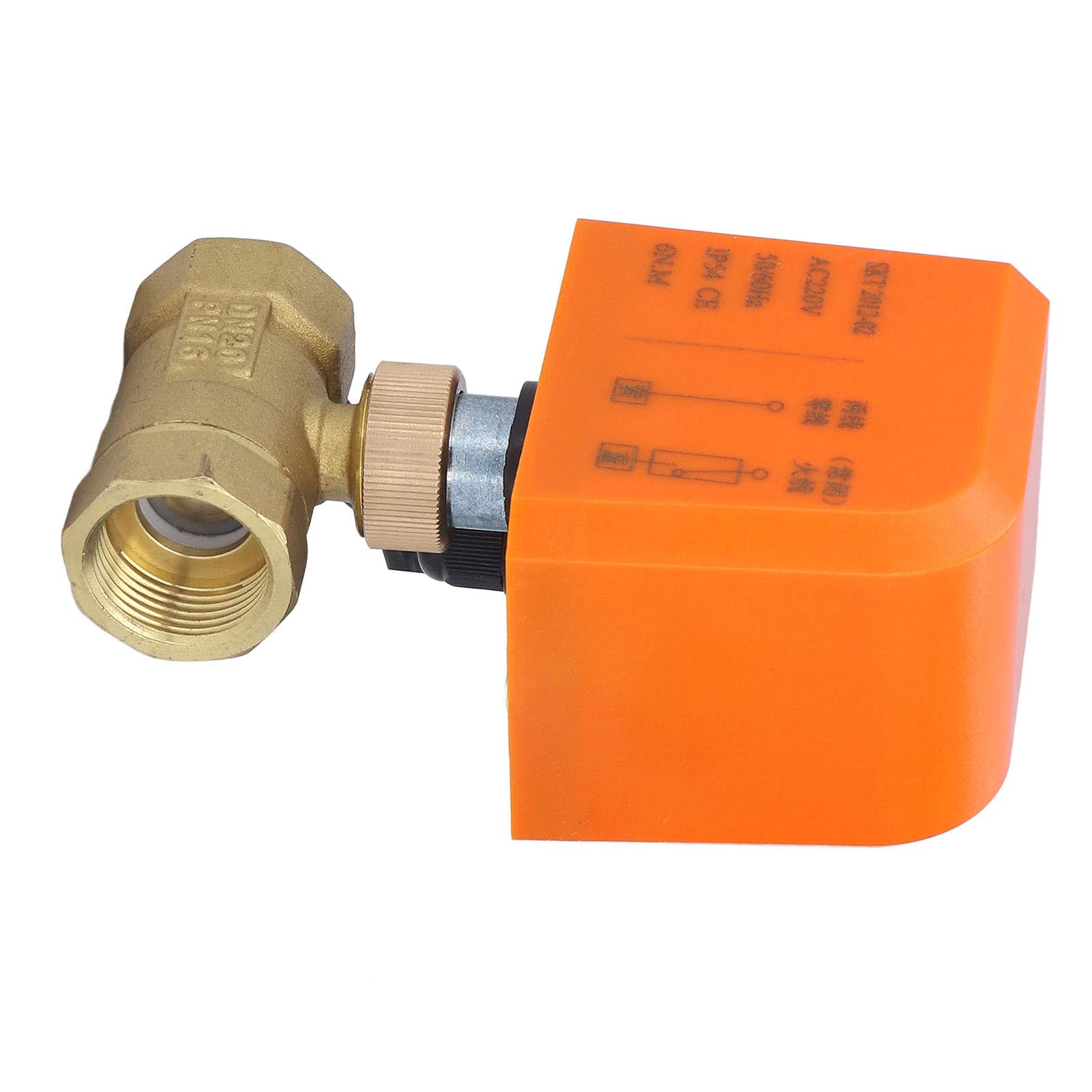 Artillery Valvola a Sfera Motorizzata, Valvola a Sfera Elettrica in Ottone a 2 Vie con Filettatura Interna da 3/4 di Pollice, Normalmente Chiusa, Accessori Industriali (DN20 AC 220 V)