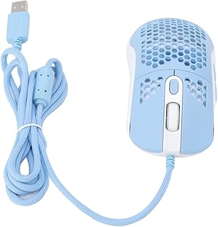 ANGGREK RGB Mouse with Cellular Hollow Design, Lightweight Wired Backlight, 12000DPI 6 Level Regulable, Type C Gaming Mouse for Tablets, Emitting RGB Backlight, Ergonomic Design, 6 Level