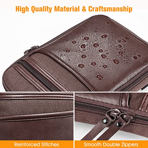 Finpac Concealed Carry Gun Pouch, Soft Pistol Case Fanny Pack Waist Belt Firearm Bag With Holster For Handgun, Air Gun, Men, Women (Brown) #TOP3