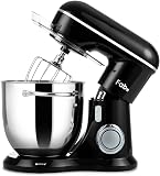 Robot Pâtissier 6L, 1300W, 10 Vitesses + Pulse, 3 Accessoires, Bol Inox - 1