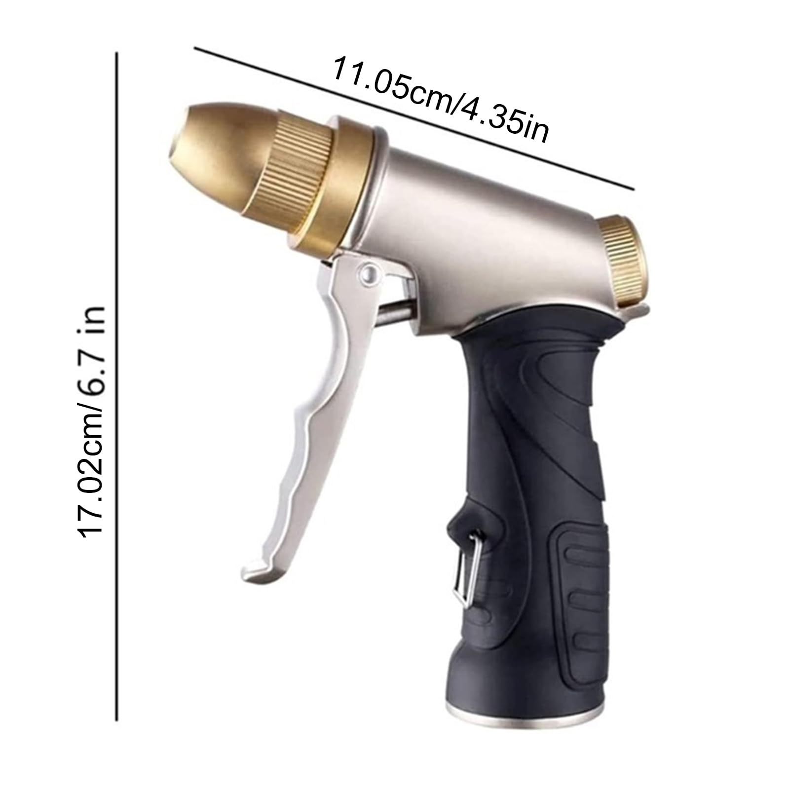 Ugello per tubo da giardino Modelli di spruzzo regolabili Spruzzatore da giardino resistente Ugello ad alta pressione per piante Lavaggio auto Doccia per animali domestici