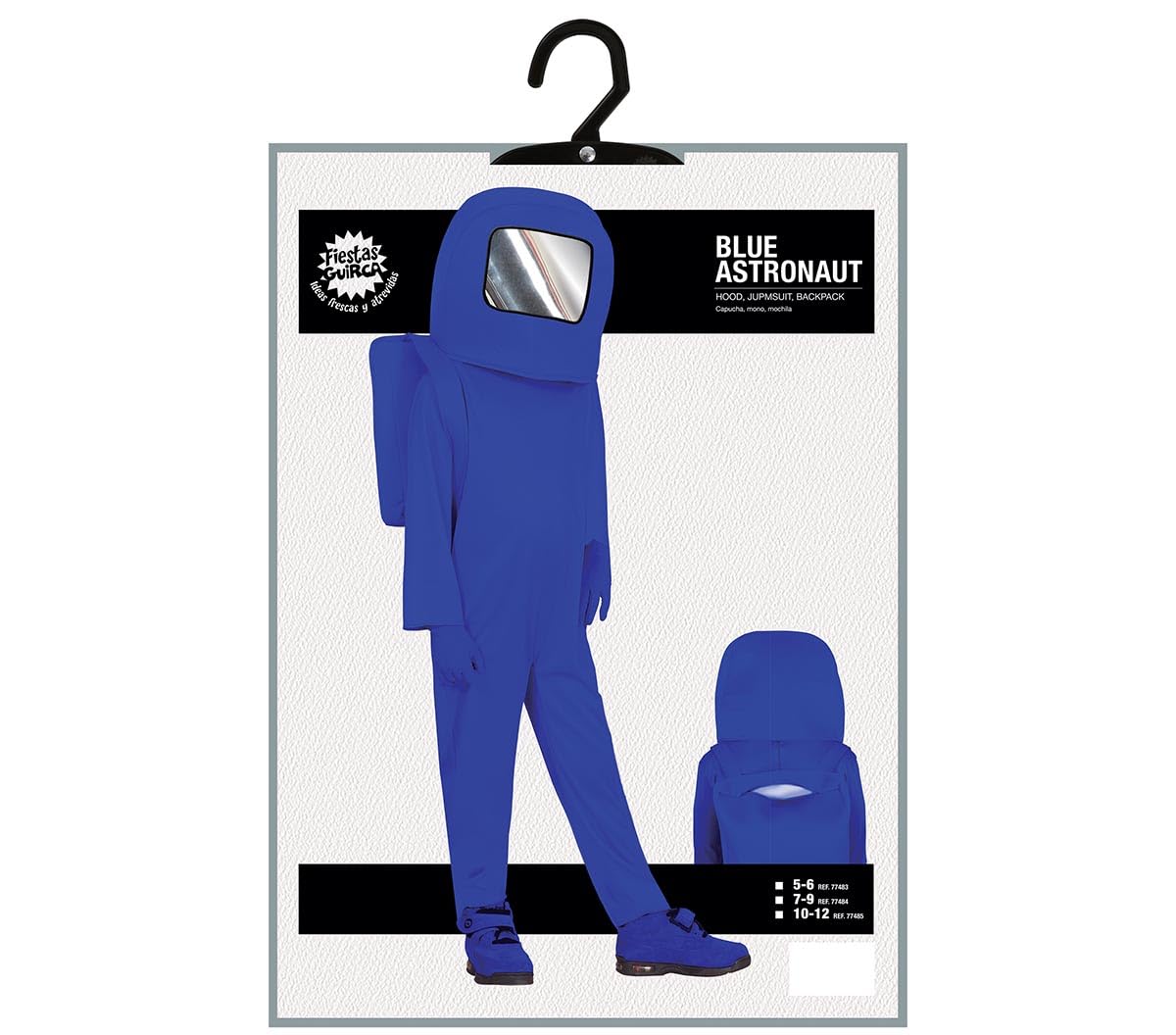 FIESTAS GUIRCA, S.L. Costume da Among Us Blu Spaziale per Bambini