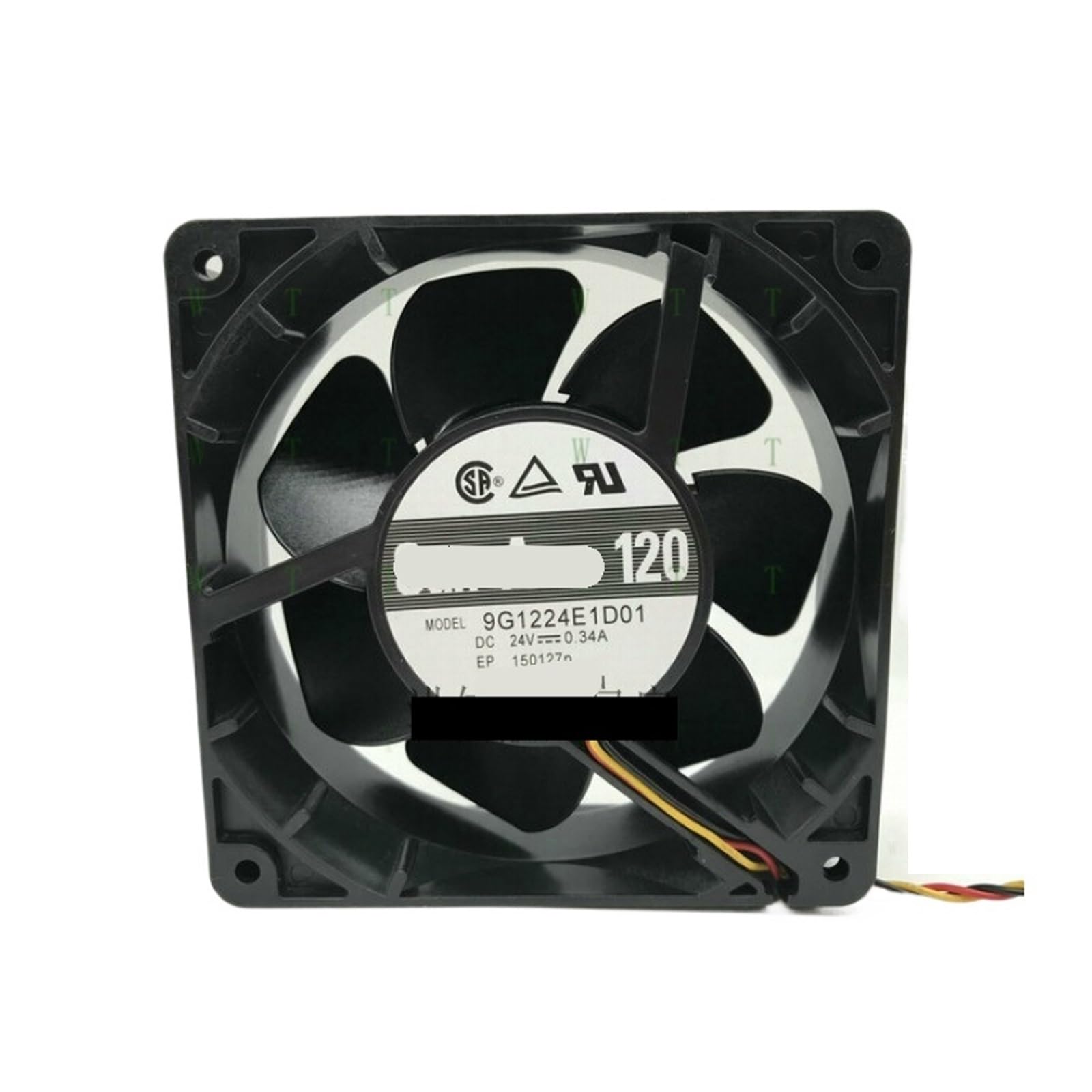 GJEXXPTST Fan 9G1224E1D01 DC 24V 0.34A 12038 12CM 3 Wire Inverter