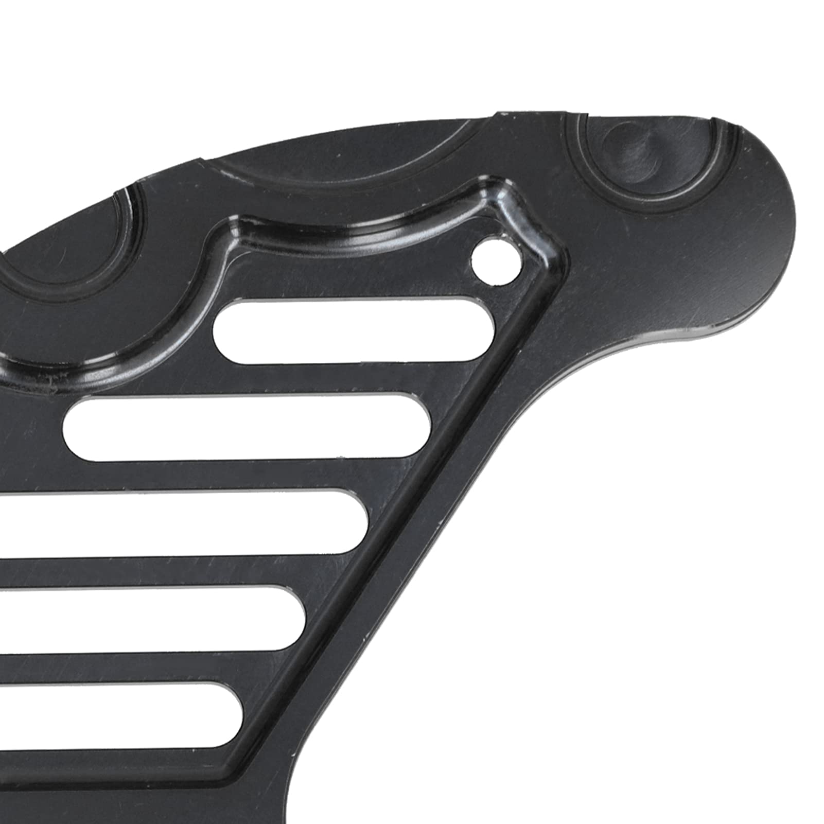 OUKENS Protezione disco freno posteriore, protezione disco freno CNC, protezione disco pinza freno posteriore moto sostitutiva per Husqvarna 125-501 TE/FE/FC/TC 2014-2017(Nero)
