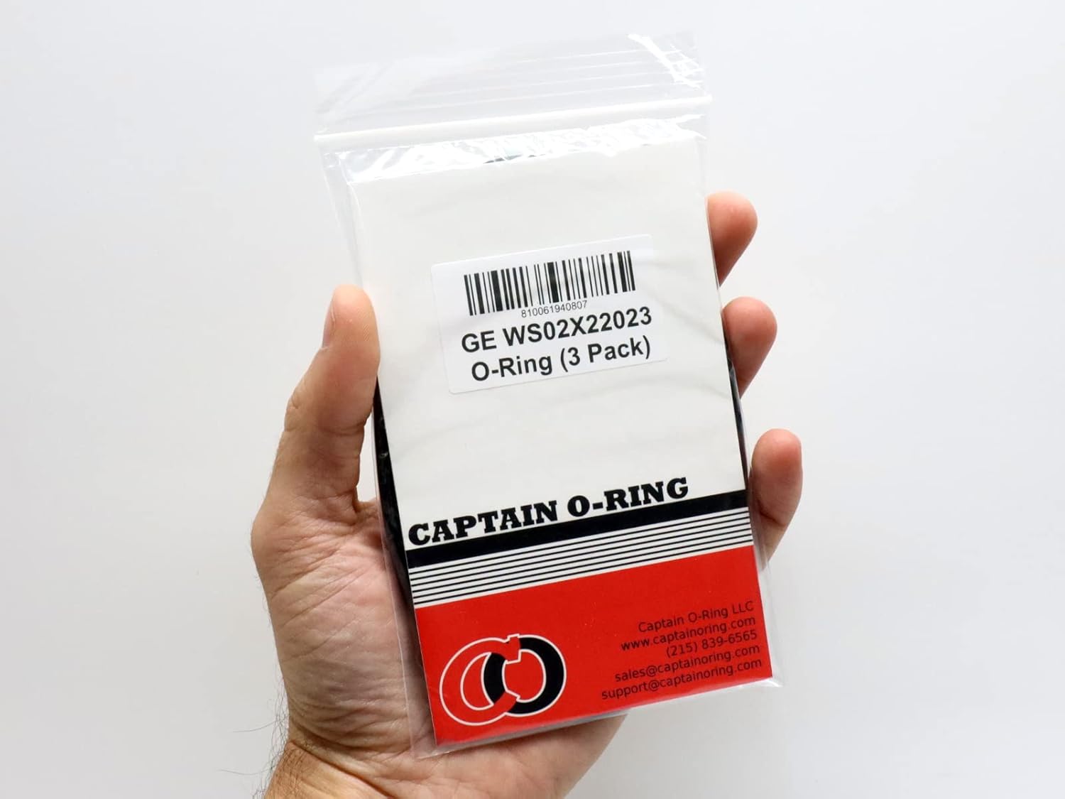 Black Rubber Replacement O-Rings for Water Filters, 3-Pack