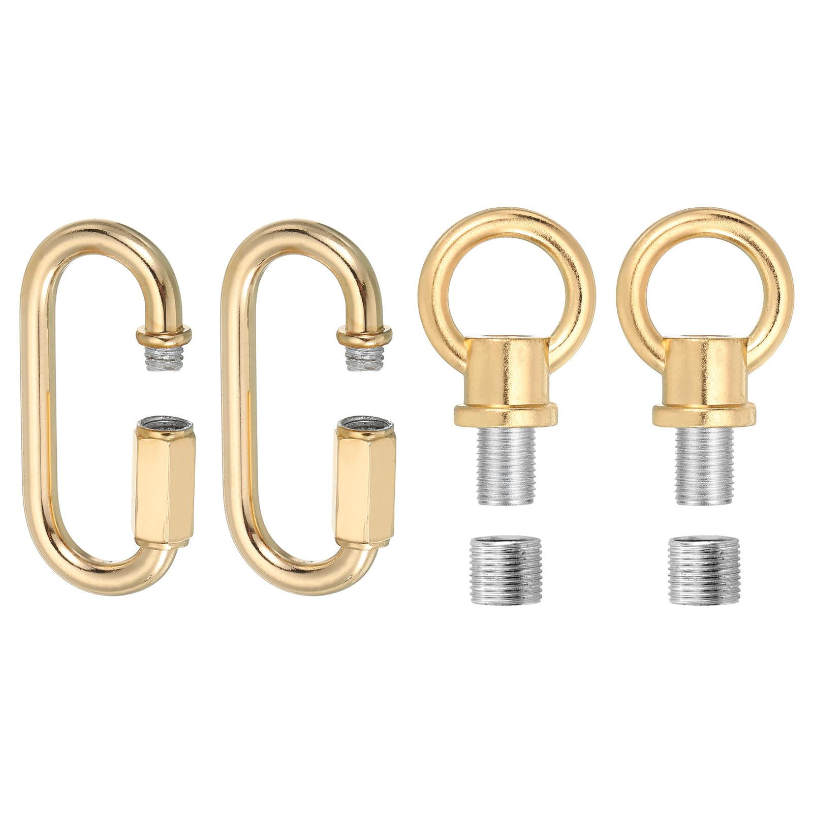 PATIKIL M10 Fine Thread Lamp Female Loop Holder with M12 Adapter Chain Quick Link