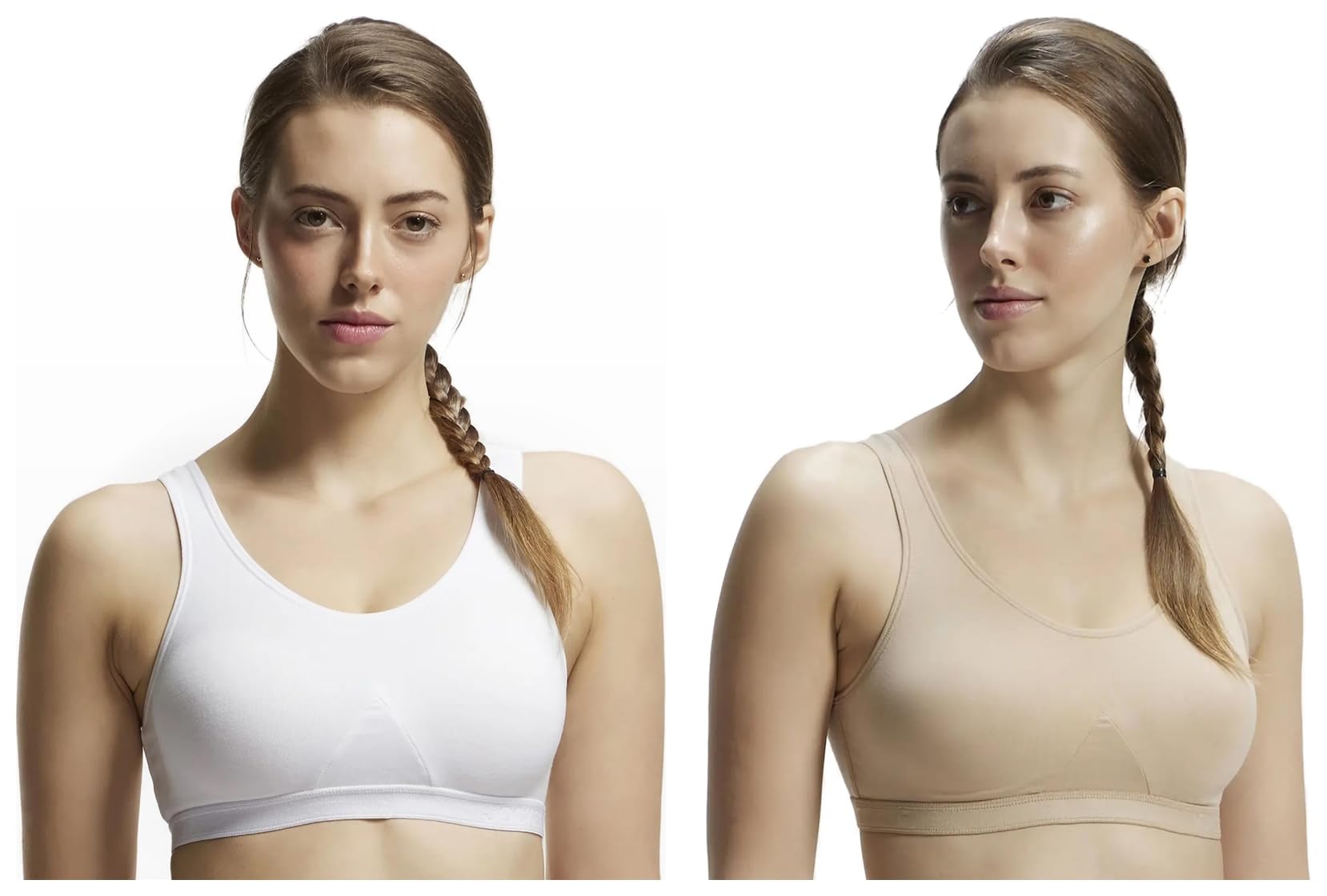 jockey Women's Cotton Blend Slip On Active Bra Pack of 2-picture-41