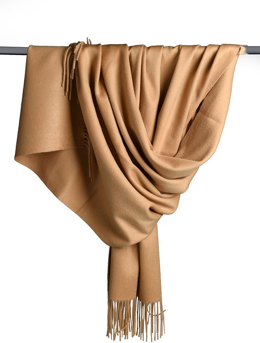 Super Soft 100% Pure Cashmere Shawl, Camel