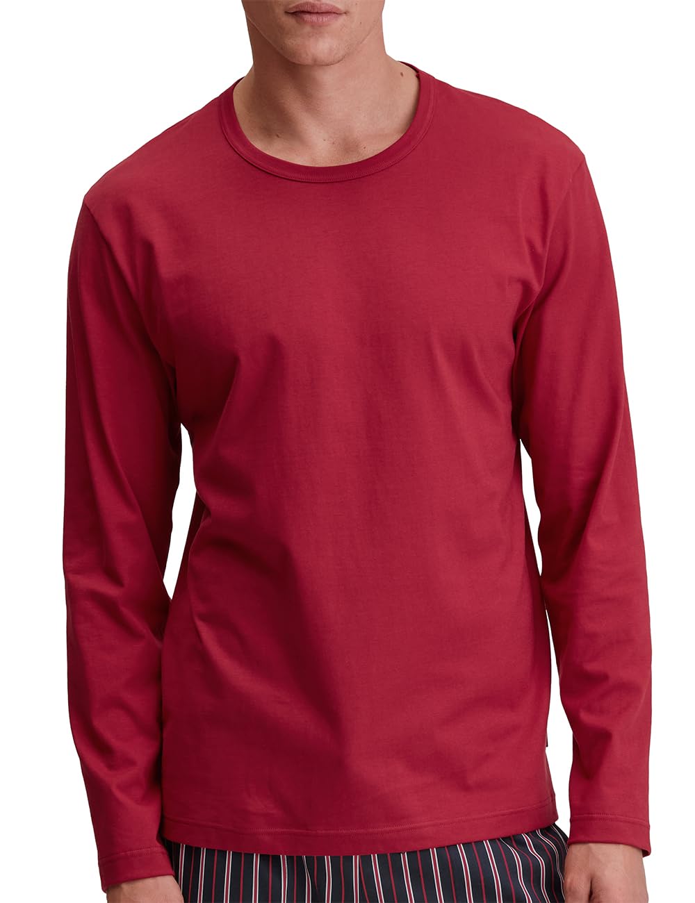 CALIDA Remix Basic Sleep Langarmshirt Herren, aus 100% Baumwolle