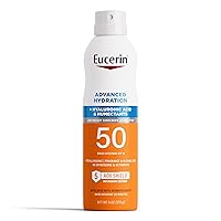 Vista 1 de Eucerin Advanced Hydration SPF 50 Sunscreen Spray, Lightweight Spray Sunscreen with Hyaluronic Acid and Humectants, Hypoallergenic, Fragrance and