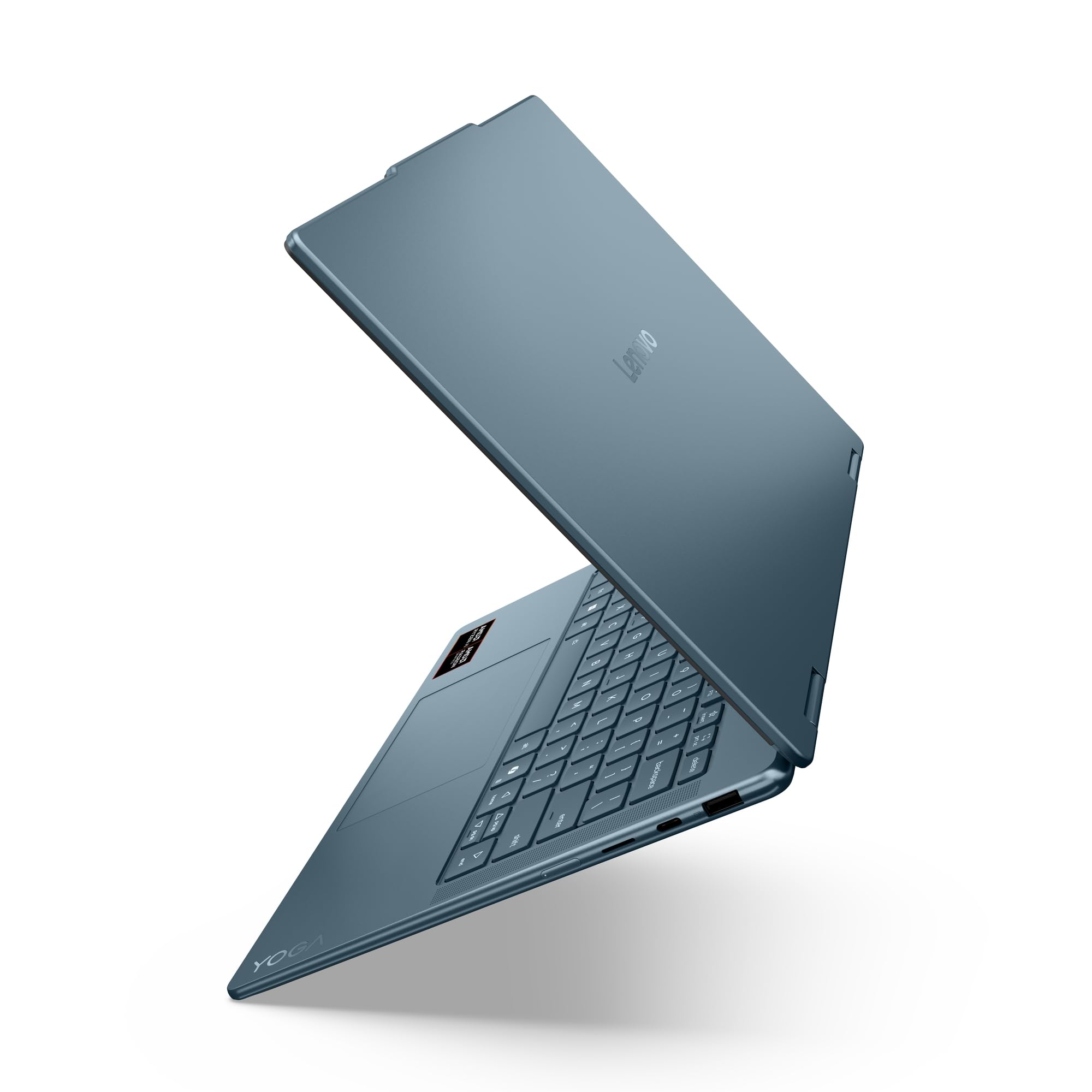 Lenovo Yoga 7 - Ordenador portátil 2 en 1, Copilot+PC, 14" WUXGA OLED, AMD Ryzen AI 7 350, 16 GB de RAM, SSD de 512 GB, AMD Radeon 860M, Win11, QWERTZ, Tidal Teal, 3 Meses Premium Care, Incluye Funda