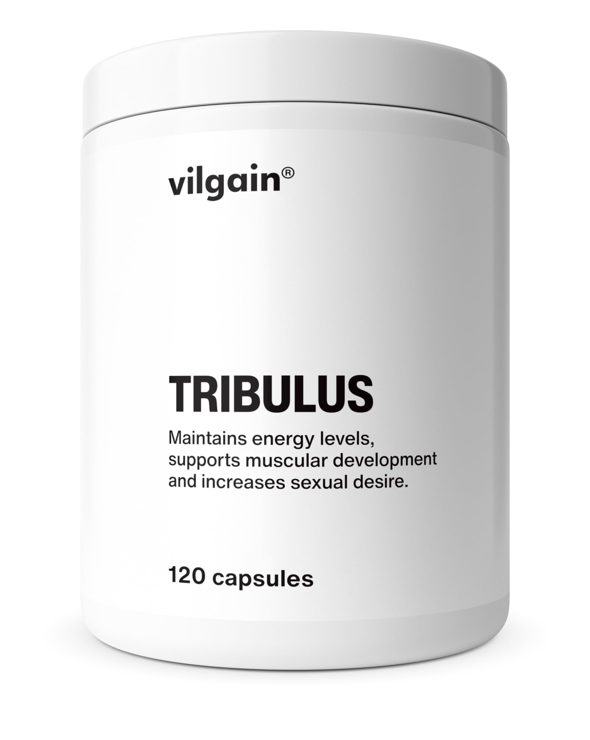 Vilgain Tribulus Terrestris – Hochdosierter Extrakt mit 40% Protodioscin & 90% Saponinen, vegan, für Energie, Vitalität, Regeneration & Wohlbefinden, laborgeprüft, ideal für Sportler & aktive Menschen