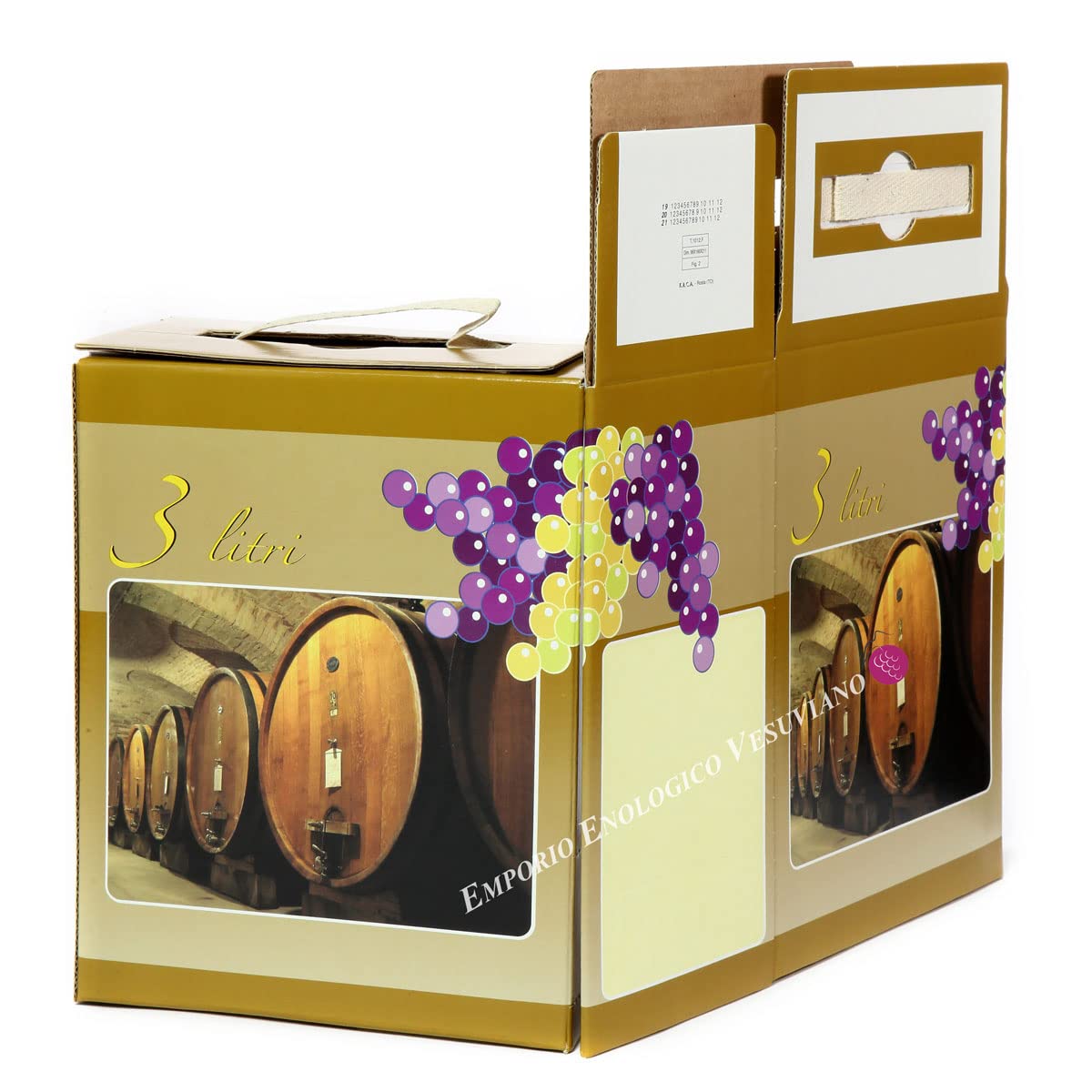 Sacca Vino In Bag In Box - Kit 15 Pezzi Da 3 Litri | Scatola Gialla | Made In Italy | Per Cantine E Enoteche - Foto 2