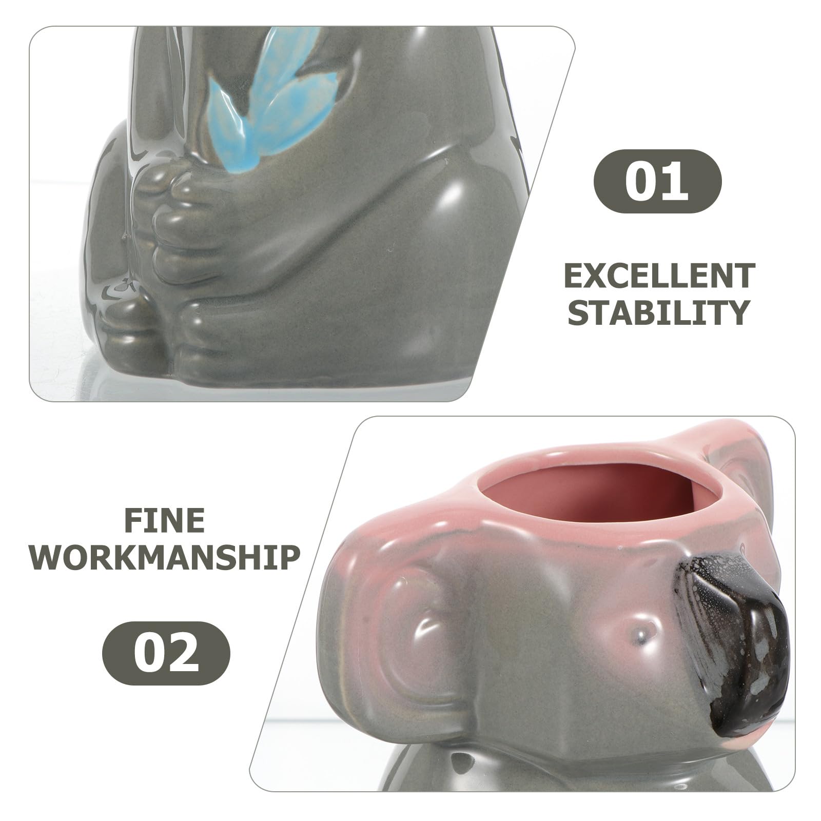 TOYANDONA Tazza in Ceramica Koala Forma Tiki per Bar Bicchiere da Cocktail e Acqua Design Elegante e Dimensione Comoda Adatta per Birra Vino e Bevande Miste Regalo Originale per Famiglia e