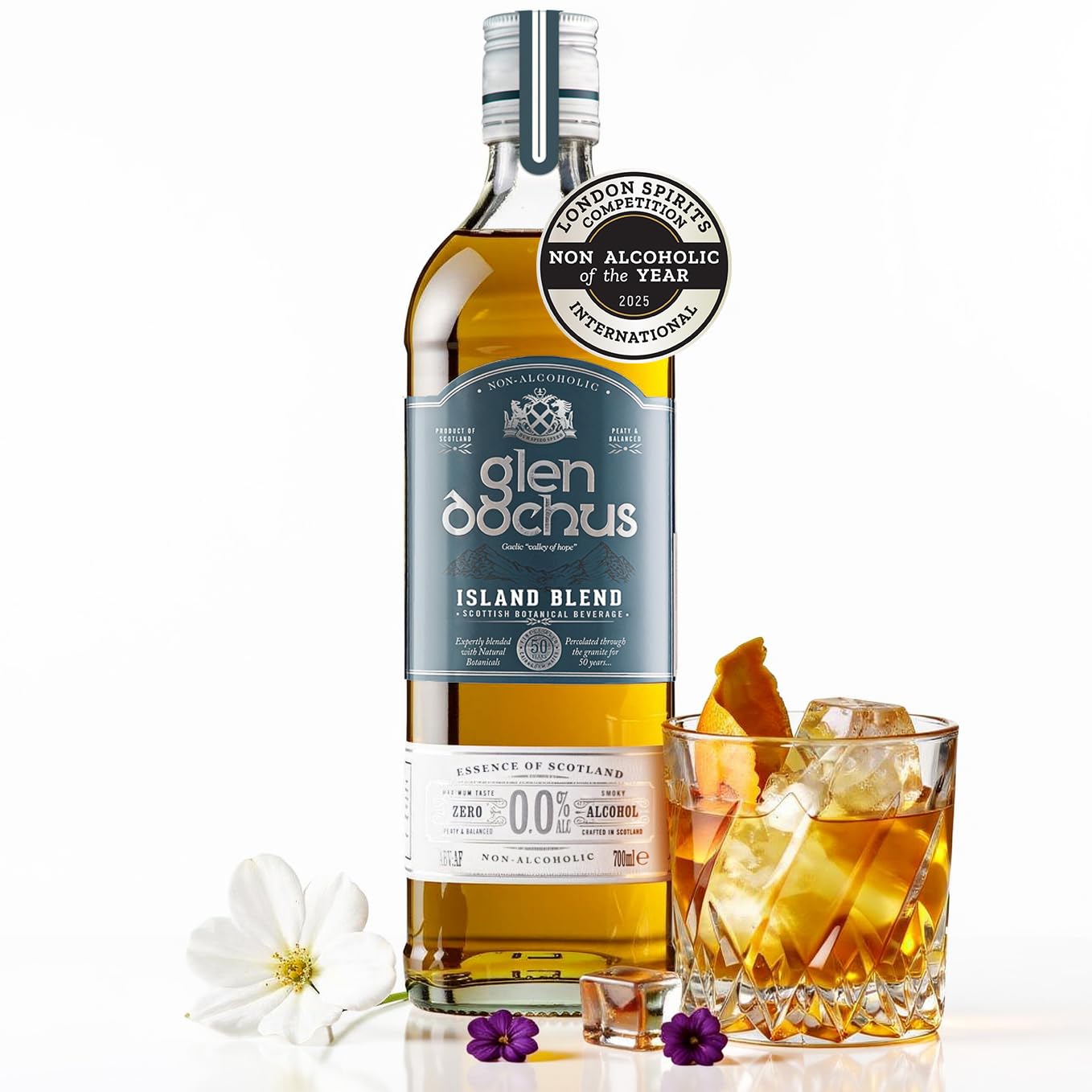 Amazon.com: Glen Dochus Island Blend Non Alcoholic Whiskey, Award