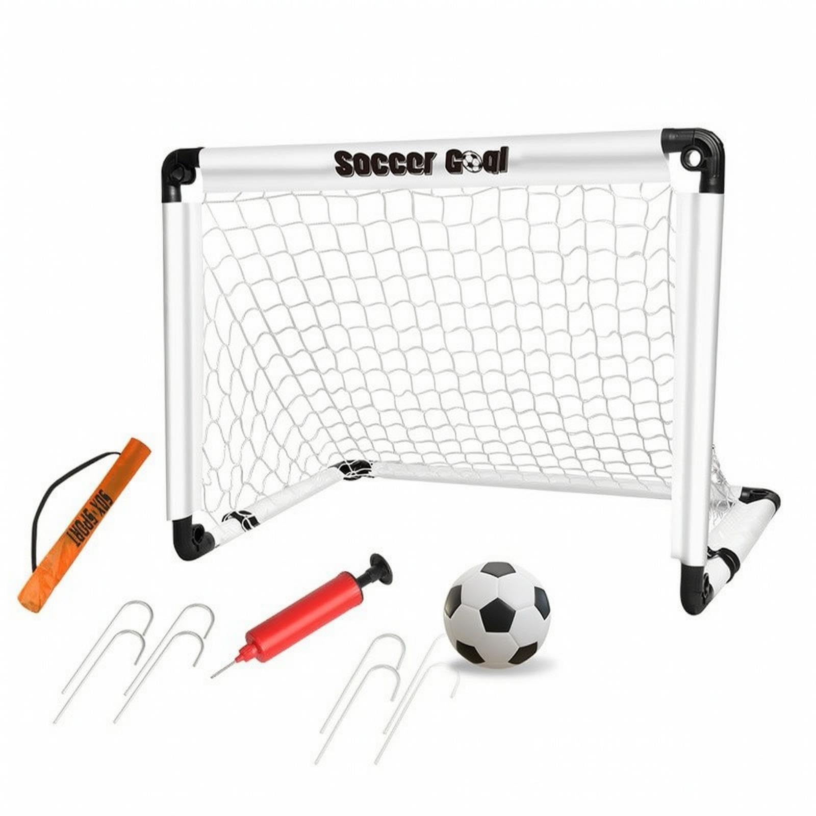 Foldable Soccer Goal Compact Portable Soccer Goal Lightweight Athletic Gear for Kids, Adolescents, Training, Backyard, Outdoor S C White-image-40