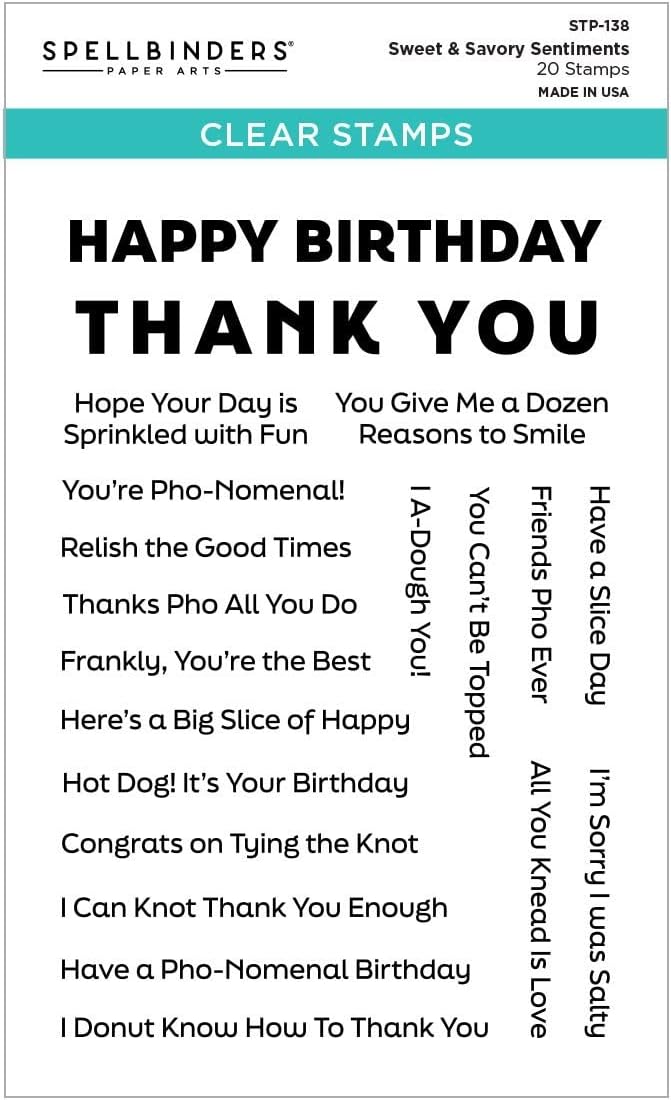 Spellbinders - Sweet & Savory Sentiments- Warm Wishes Camper