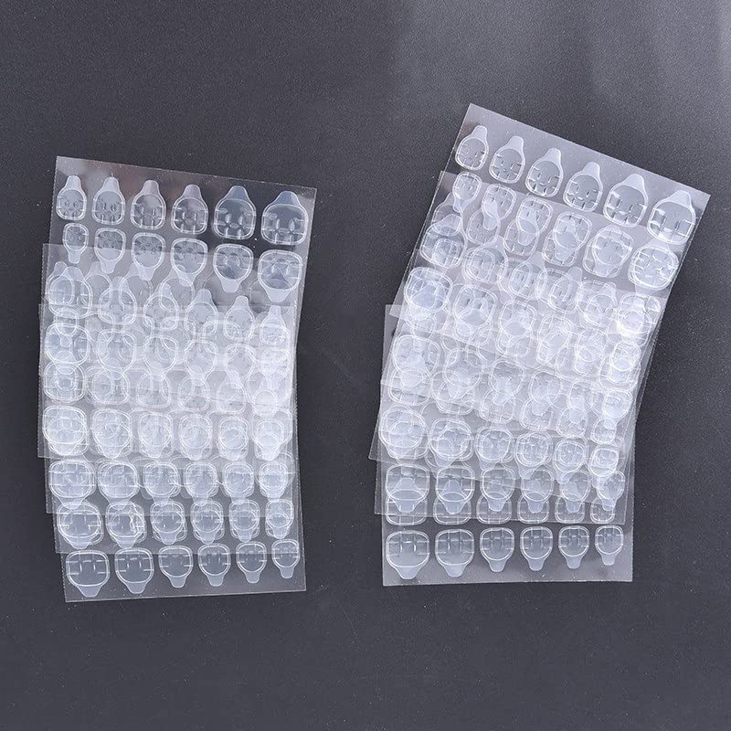 Image of KRAFTMASTERS� 12 Sticky False Nail Art Extension Double Sided Adhesive Tapes (White) -Set of 2