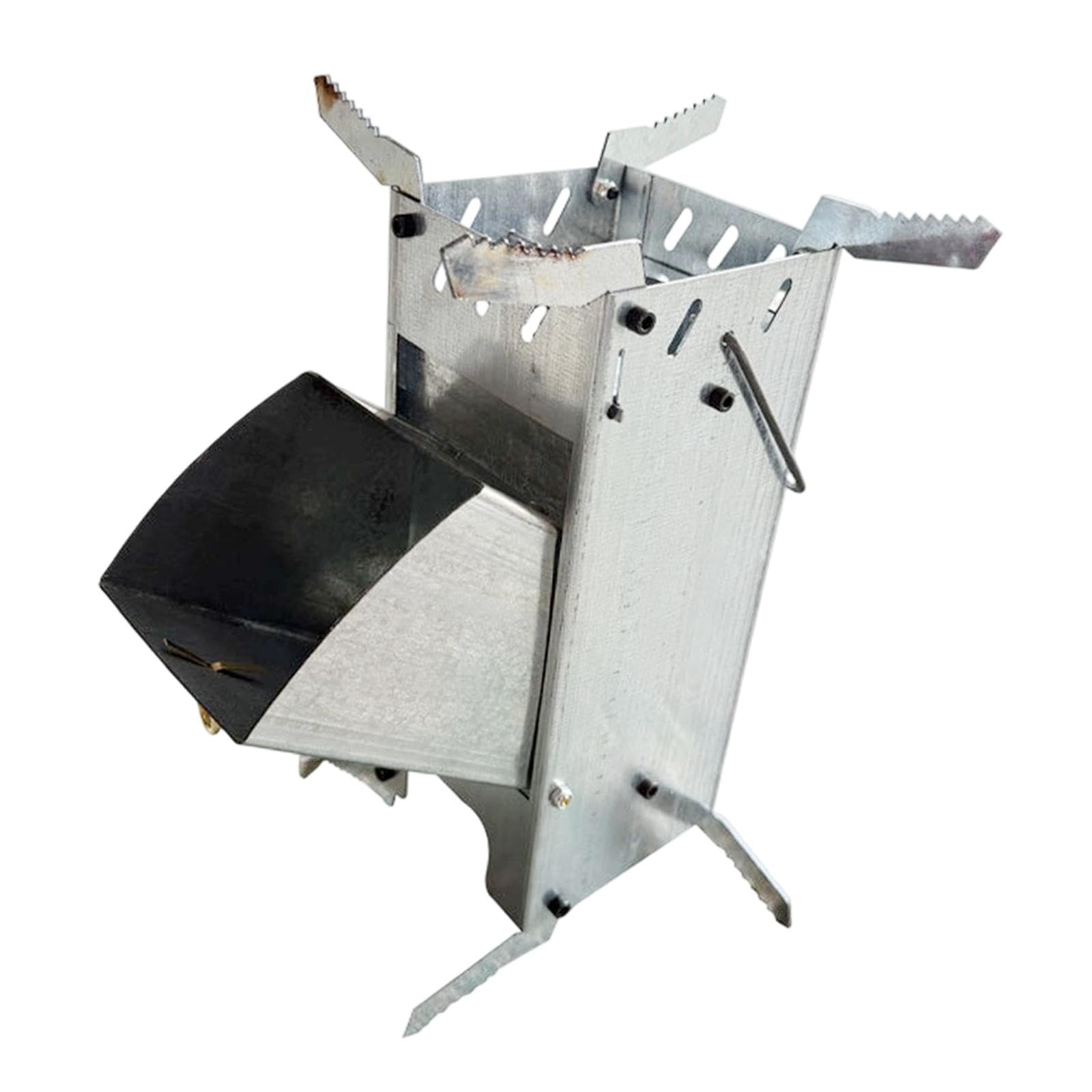 Amagogo Hornillo de Camping portátil, versátil, Compacto y Plegable de Metal, Ideal para picnics, Viajes, Pesca en el jardín y Otras Actividades al