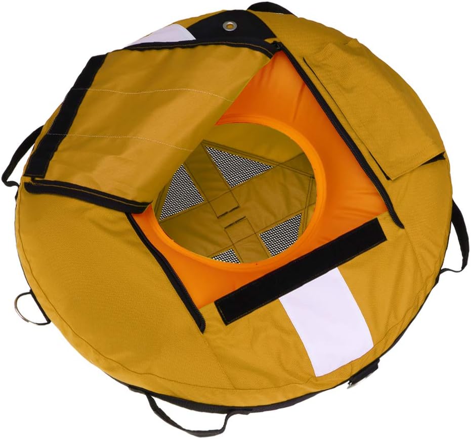 Heavy Duty Scuba Diving Freediving Diver Snorkeling Spearfishing Surface Marker Buoy/Safety Buoyancy Signal Float Gear Equipment, Yellow