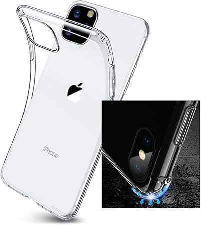 Capa Anti Shock iPhone 11 Pro Max Tela 6.5 + Pelicula Gel Wlxy Fina Capinha  Silicone Transparente | Amazon.com.br