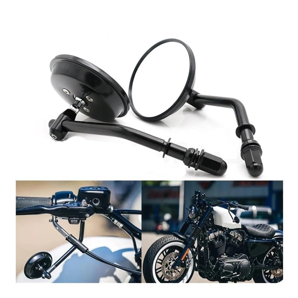 Rétroviseurs Latéraux Ronds De Moto M8 pour Ha&rley Dyna Bobber Chopper Sportster Old School Touring Rétroviseur Moto