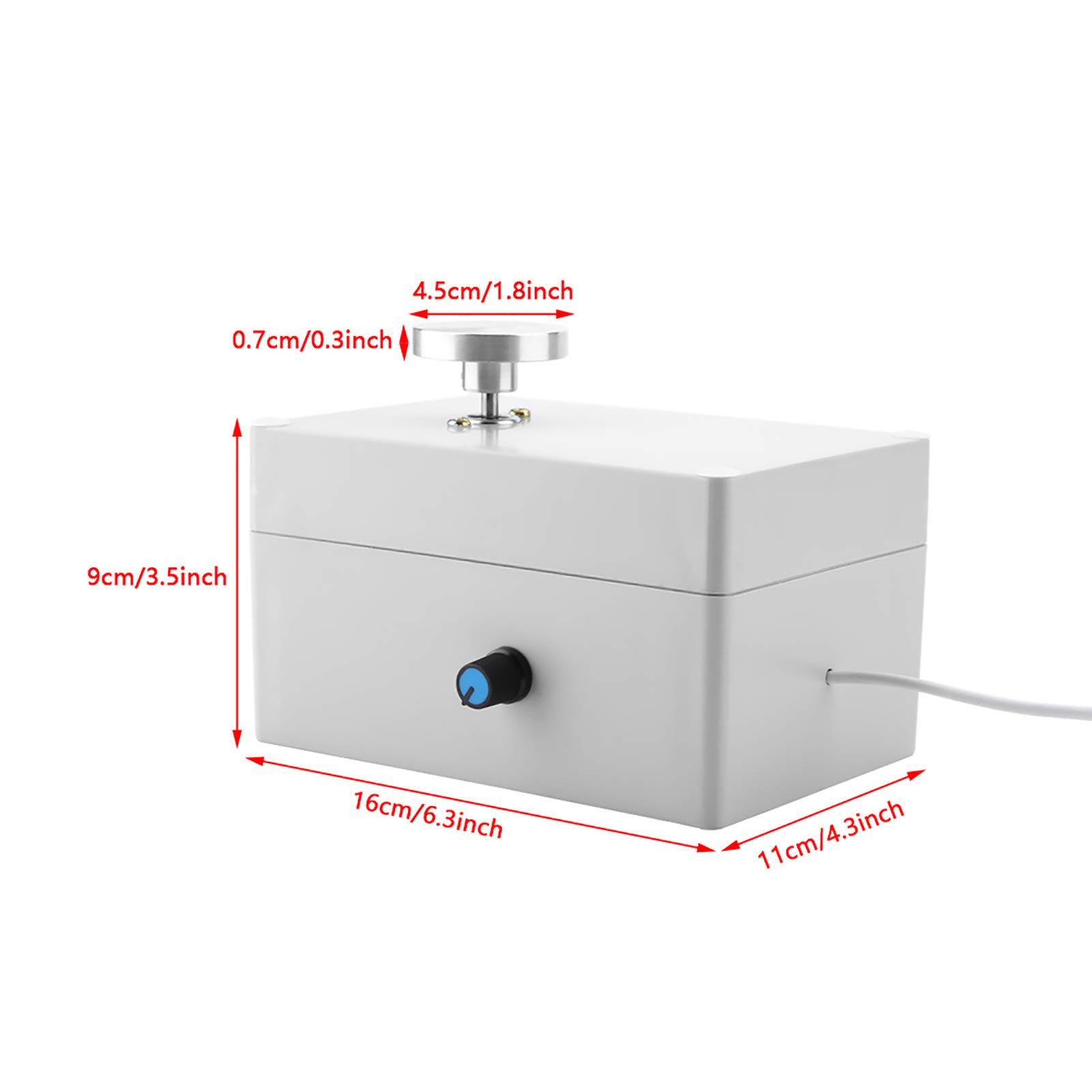Torno de cerámica mini USB de 2000 RPM, máquina para trabajar la arcilla con velocidad ajustable, kit compacto de manualidades DIY con cuerpo de aleación de aluminio, ideal para