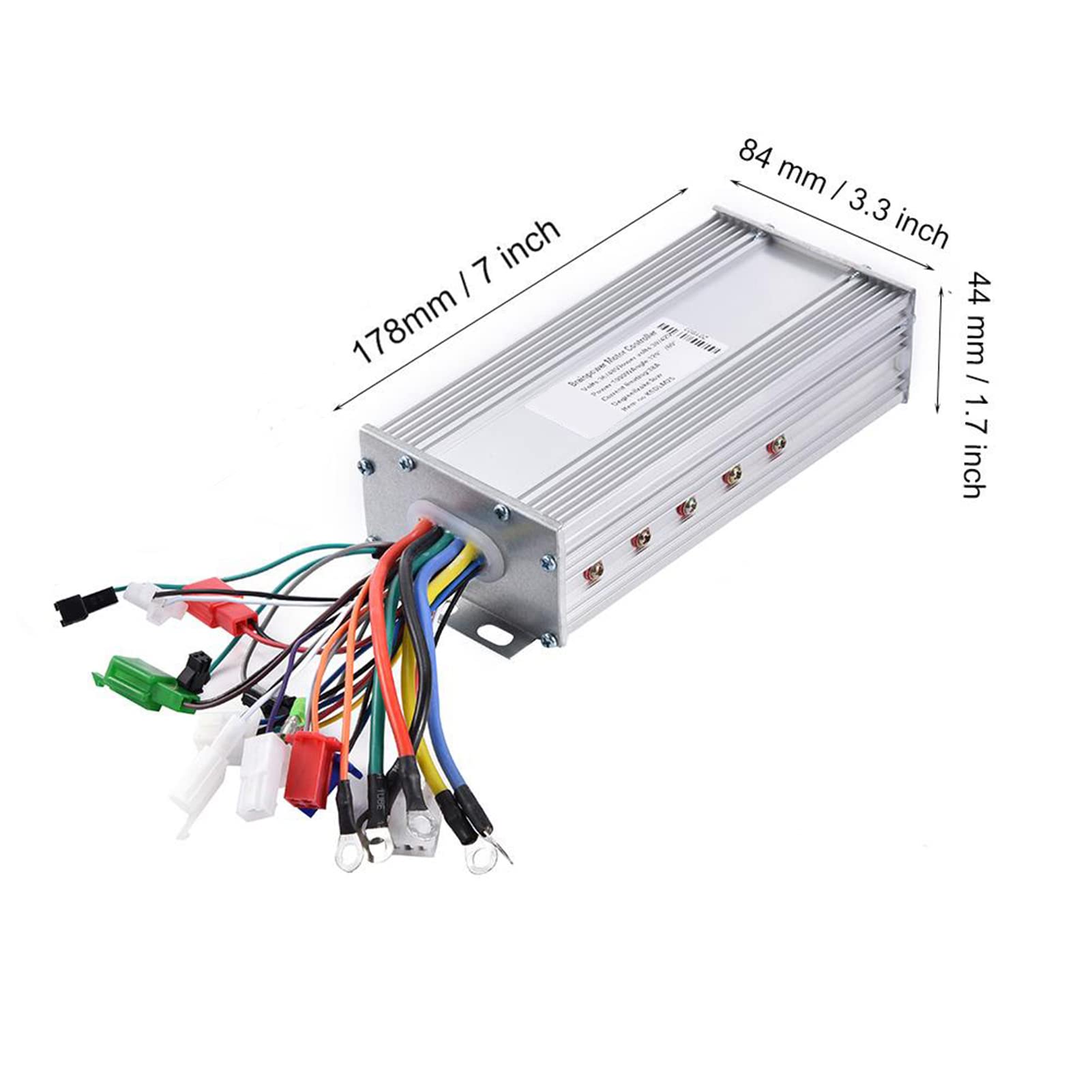 Alomejor Contrôleur de Moteur 36V / 48V 1000W Contrôleur d'onde sinusoïdale de Moteur sans Brosse pour Scooter électrique de vélo