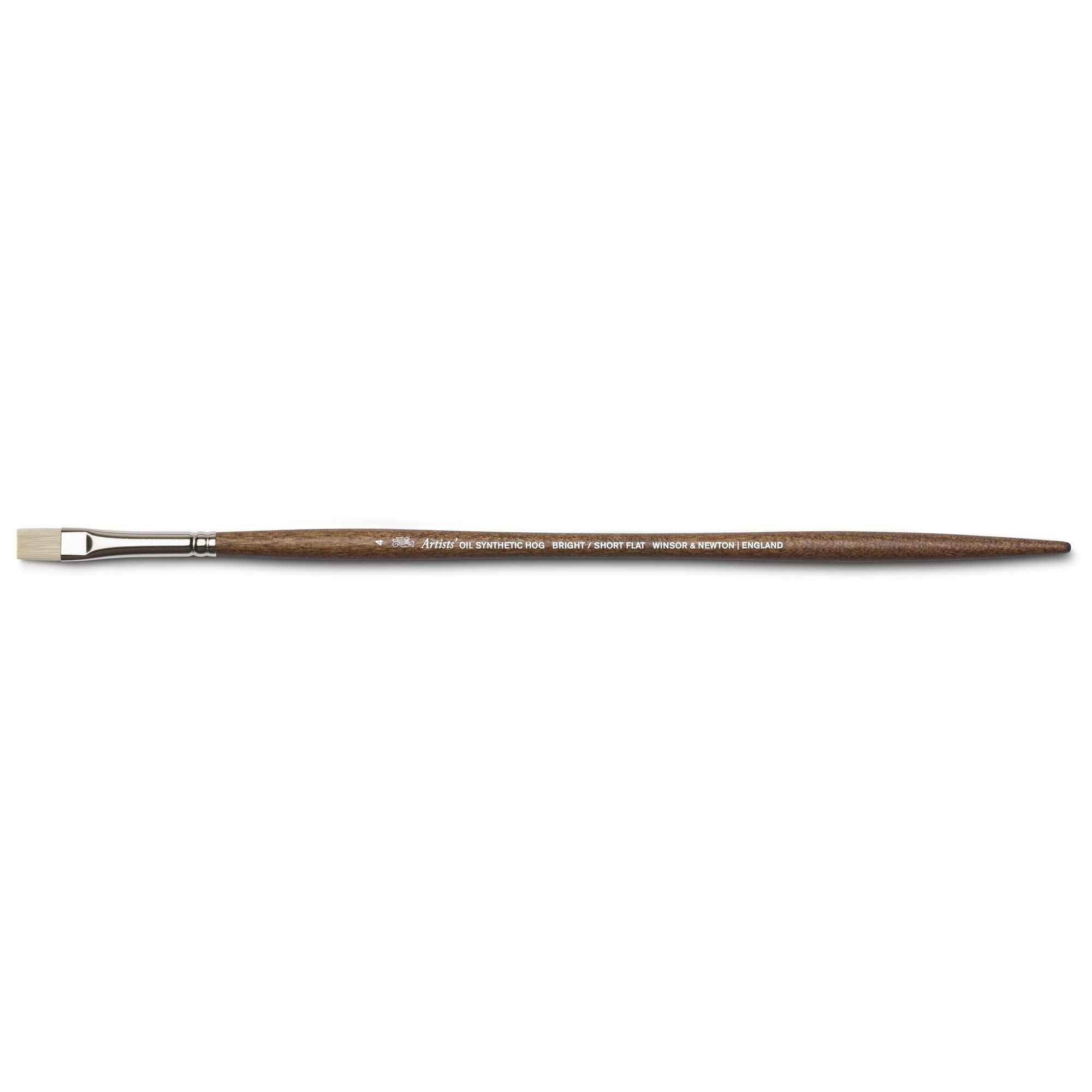 Winsor & Newton Pincel para óleo Artist's sintético, Marrón, plano corto nº4