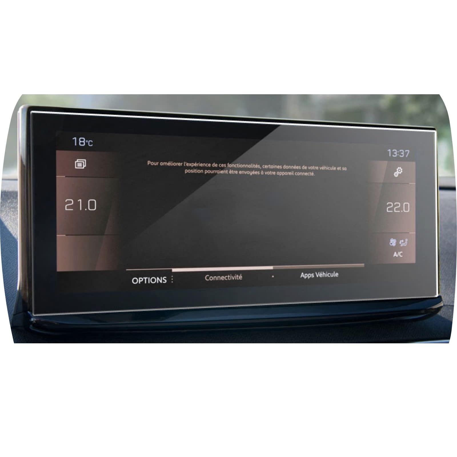 Film de protection en verre trempé pour l'écran GPS tactile de votre Peugeot 5008 2021