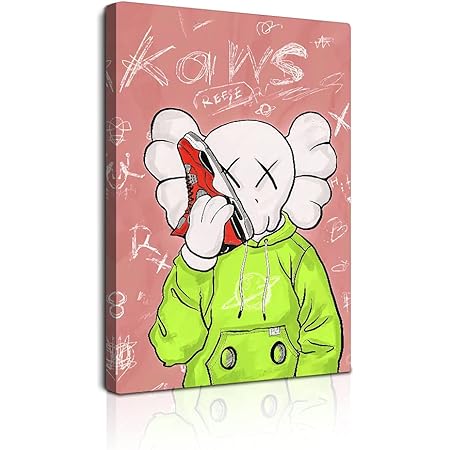 Amazon Nike共同名人気kaws壁画 インテリア おしゃれ壁飾りオシャレ 壁 絵 カウズ画像 壁掛けアートパネル ぽすたーモダンアートkawsインテリア 絵 キャンバスアート名画 C 40 60cm 1枚 ウォールステッカー オンライン通販
