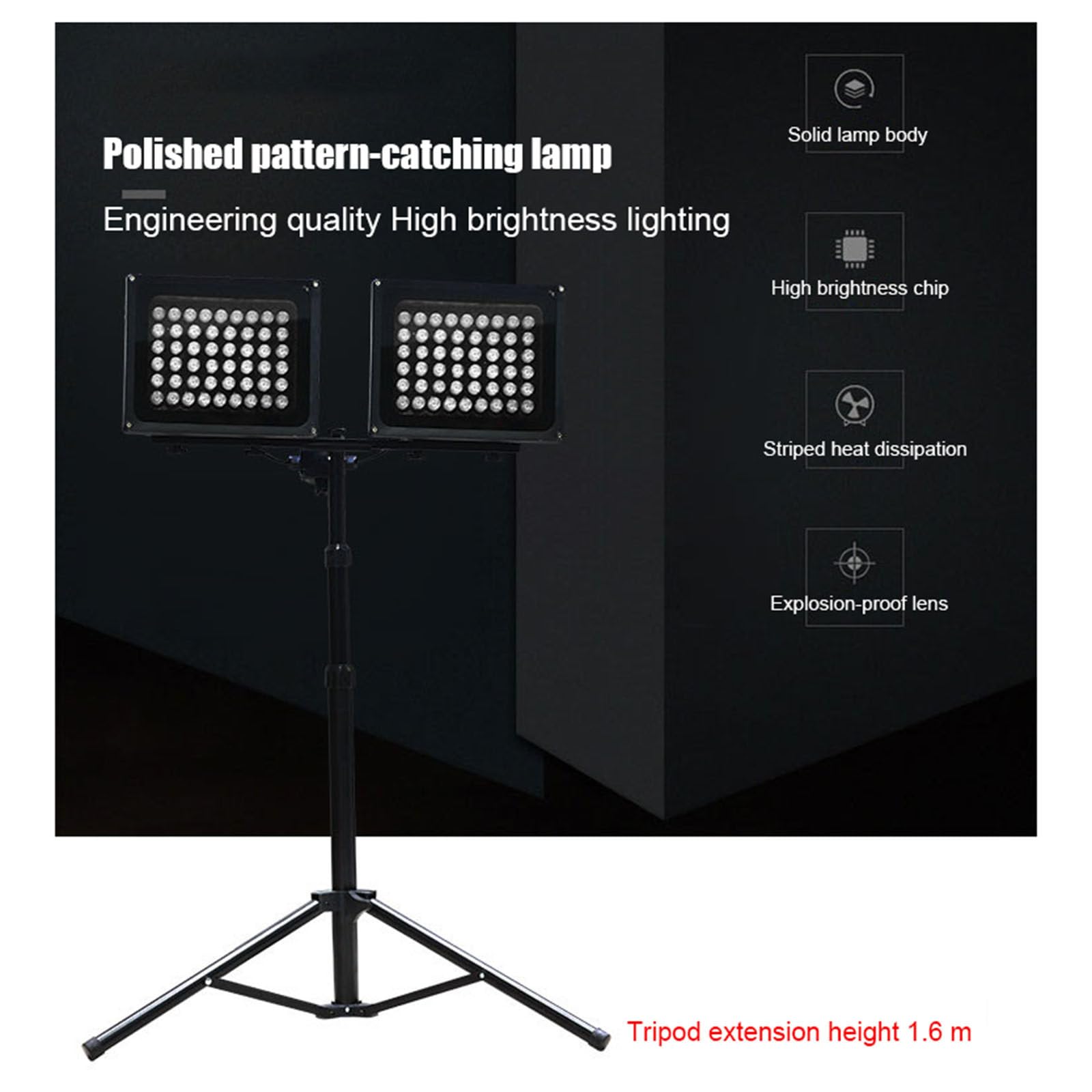 Reflektor LED, 2-kolorowa lampa robocza z wysuwanym statywem, lampa samochodowa do budowy, oświetlenie zewnętrzne, 30 W