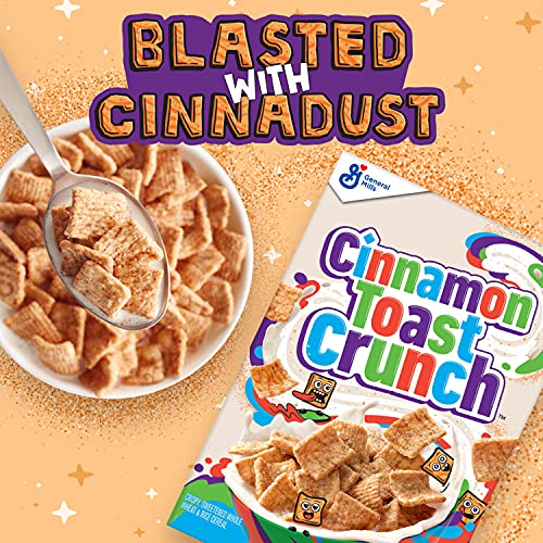 Image of Cinnamon Toast Crunch Breakfast Cereal, Crispy Cinnamon Cereal, Value Bag, 32 oz (Pack of 6)