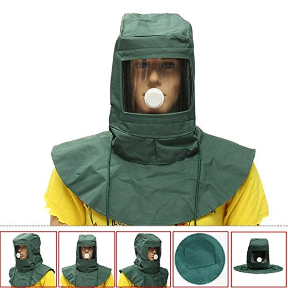 MASUNN Sablage Capot Sable Abrasif Grain Shot Sandblaster Masque Poussière Outil De Protection