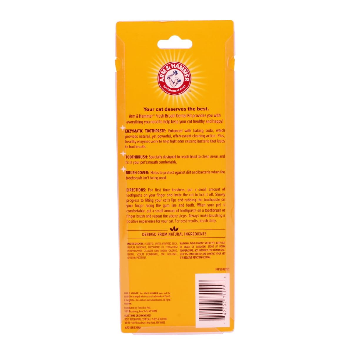 Arm & Hammer Cat Dental Kit - Toothbrush, Toothpaste and Oral Care for Kittens with Tuna and Fresh Mint Flavors - image 2